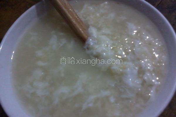 营养鸡蛋小米粥
